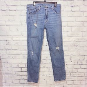 Levi’s 34 32 washed denim distressed 511 slim fit
